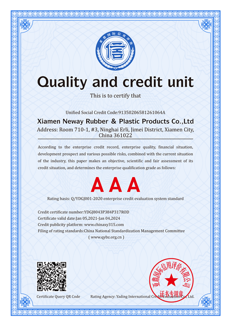 Quality and credit unit certificate